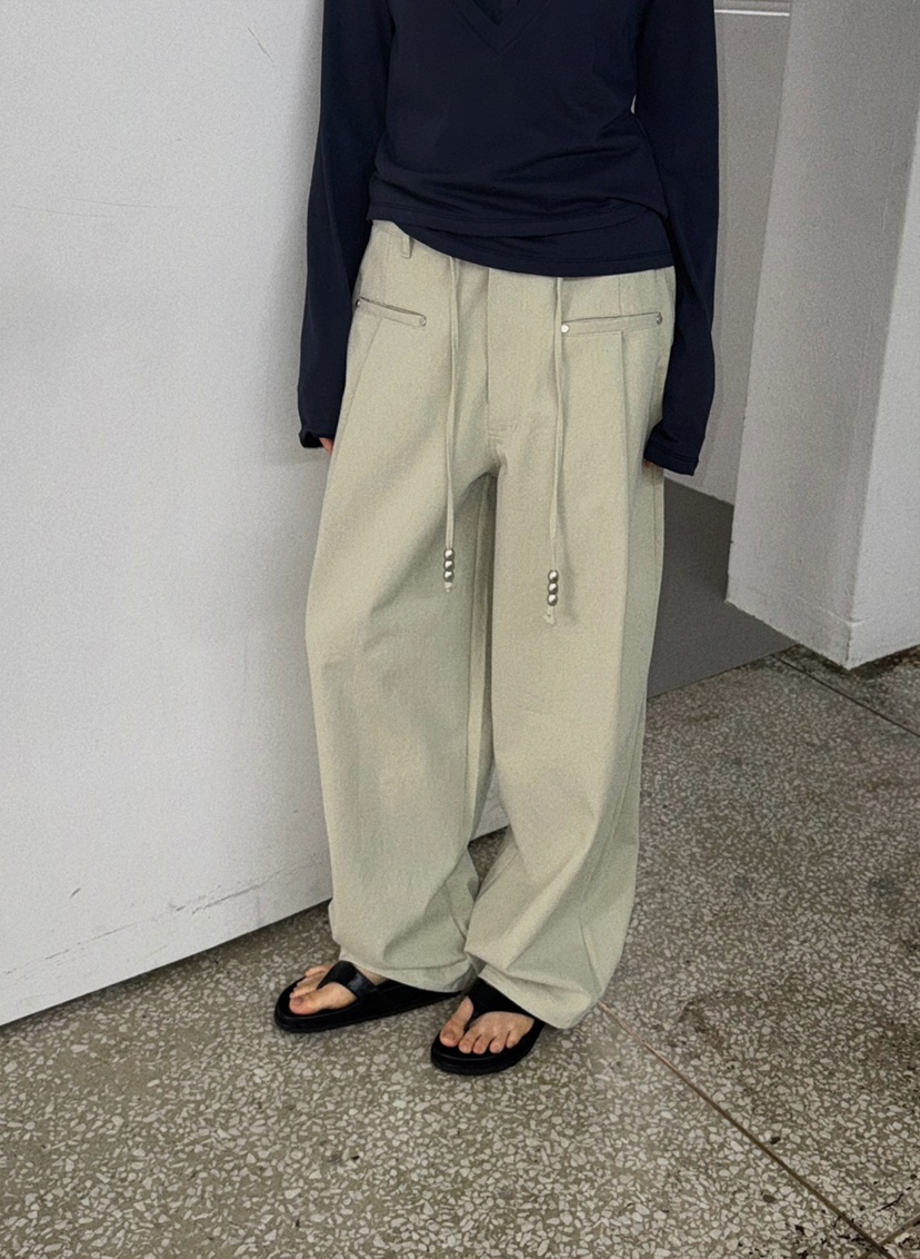 JADEMARKET韓國直郵女士新品26春夏人氣職業推薦休閑休閑褲JADE MARKET休閑褲圖色1