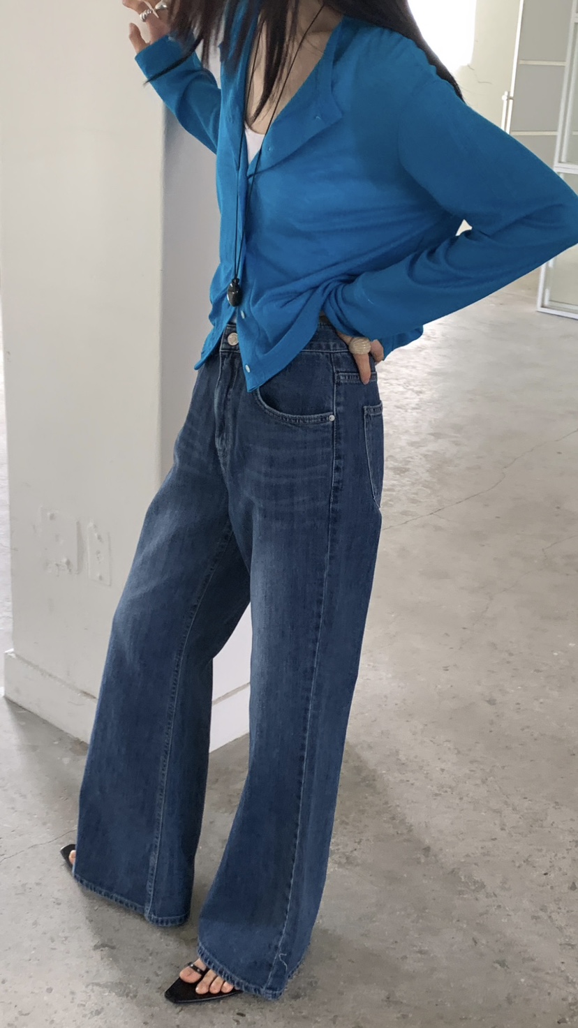 OVER RICH韓國東大門直郵女裝新款26春夏推薦休閑牛仔褲OVER RICH牛仔褲