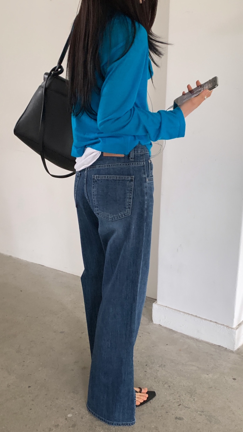 OVER RICH韓國東大門直郵女裝新款26春夏推薦休閑牛仔褲OVER RICH牛仔褲