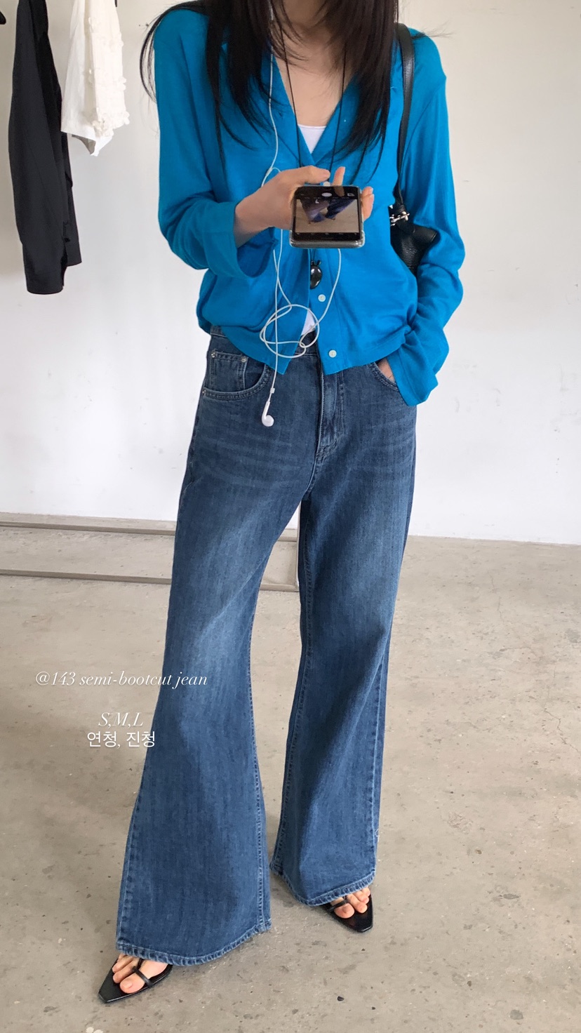 OVER RICH韓國東大門直郵女裝新款26春夏推薦休閑牛仔褲OVER RICH牛仔褲