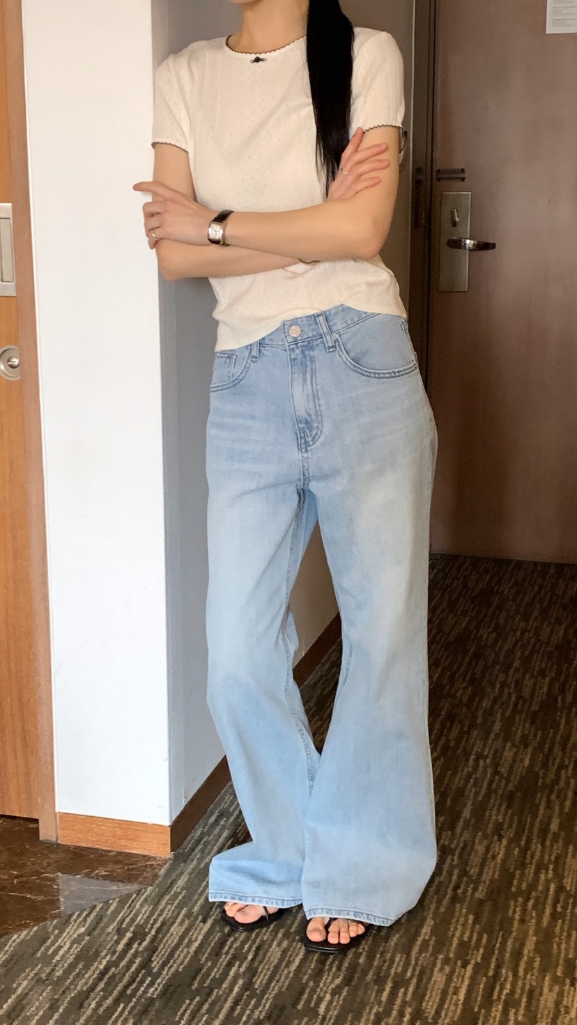 OVER RICH韓國東大門直郵女裝新款26春夏推薦休閑牛仔褲OVER RICH牛仔褲