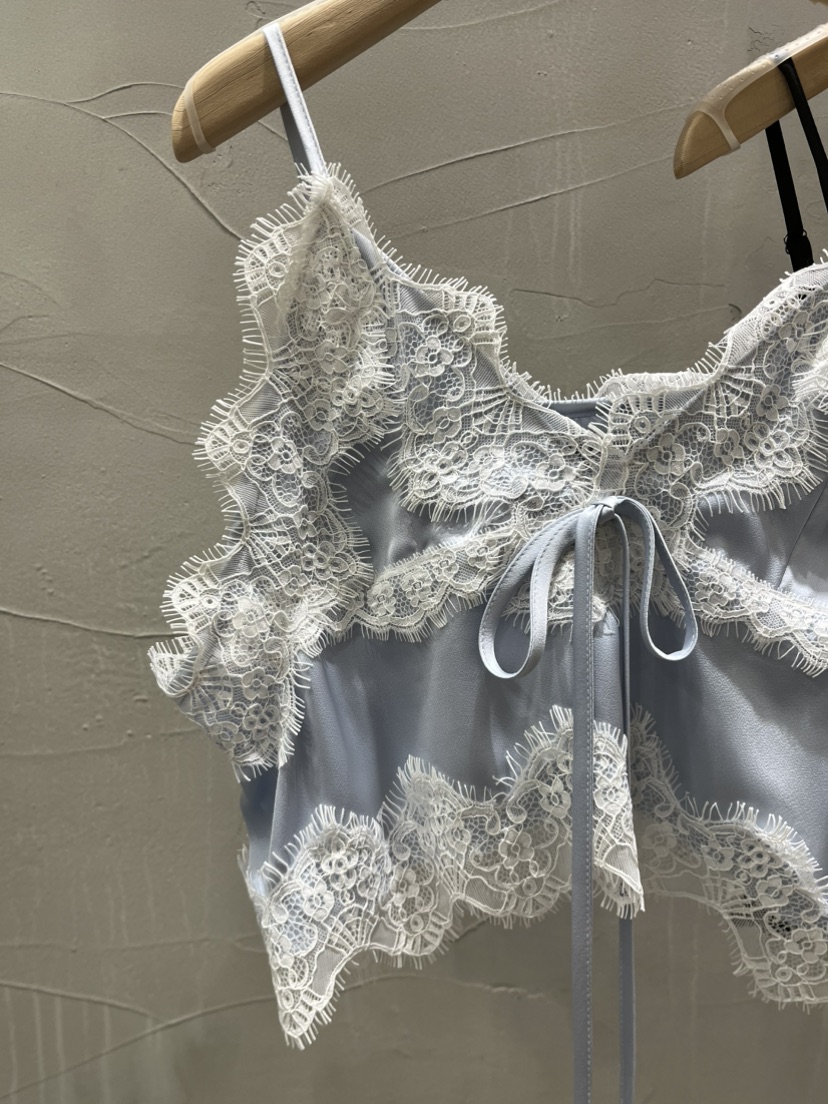 INSSENSE-A韓國代購女裝新款熱賣休閑26春夏吊帶背心蕾絲緞面INSSENSE-A吊帶/背心