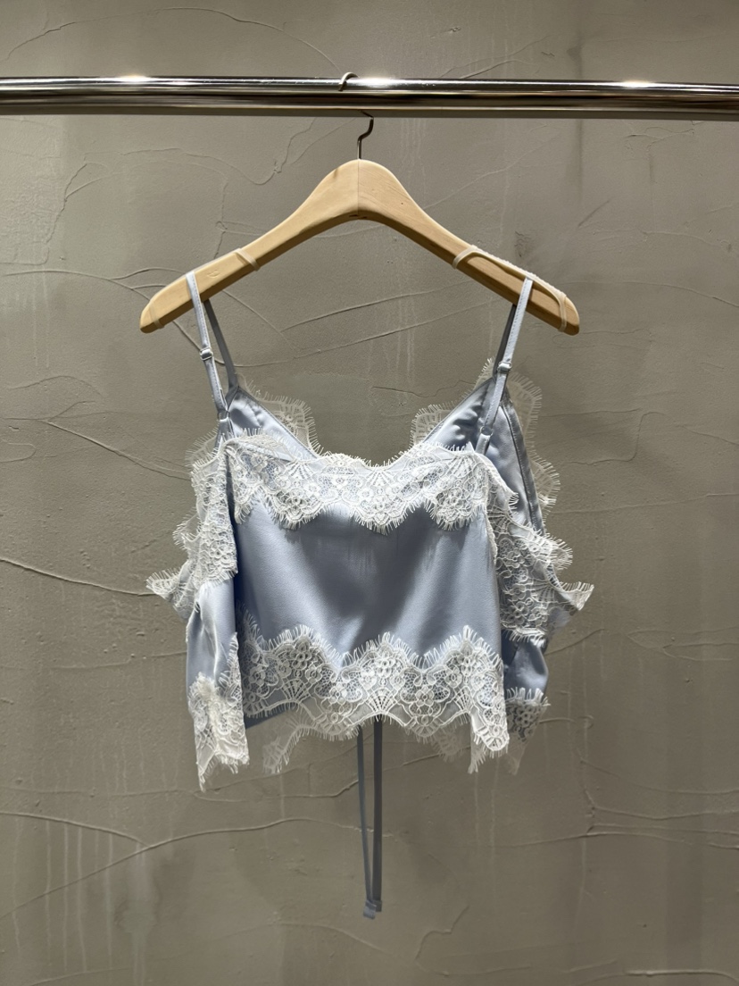 INSSENSE-A韓國代購女裝新款熱賣休閑26春夏吊帶背心蕾絲緞面INSSENSE-A吊帶/背心