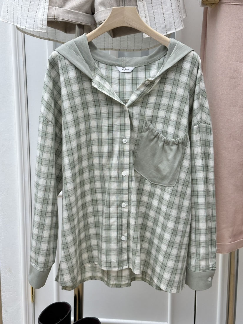 RE:FRESH-L韓國直郵實拍女士新品熱賣推薦26春夏襯衫蕾絲衫RE:FRESH襯衫/蕾絲衫圖色2