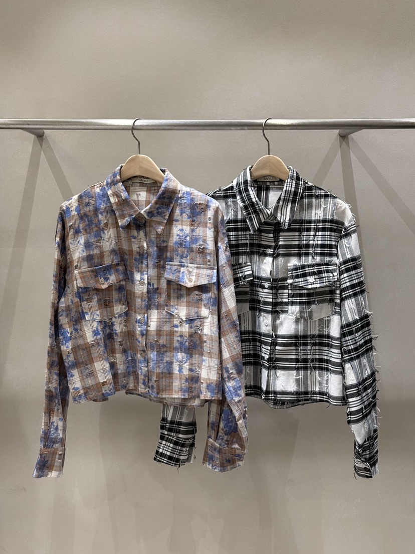 LAVIEU韓國直郵實拍女士新款時尚休閑職業推薦襯衫蕾絲衫LAVIEU襯衫/蕾絲衫圖色2左二色