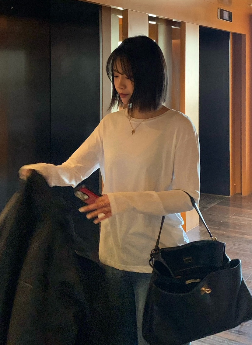 COURGETTE韓國直郵實拍女士新品人氣熱賣推薦26春夏長袖T恤COURGETTE長袖T恤