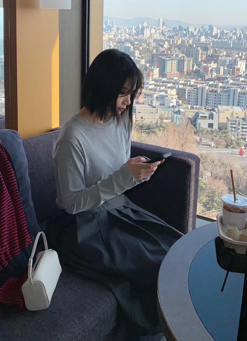 COURGETTE韓國直郵實拍女士新品人氣熱賣推薦26春夏長袖T恤COURGETTE長袖T恤