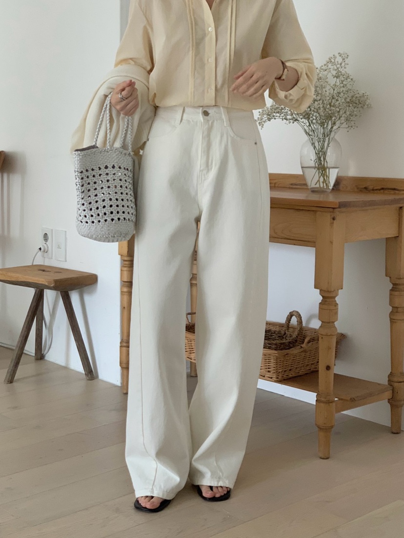 NOTHING韓國直郵女士新品熱賣推薦職業休閑26春夏時尚牛仔褲NOTHING牛仔褲