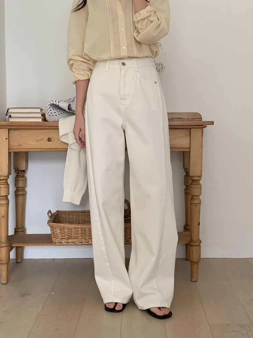 NOTHING韓國直郵女士新品熱賣推薦職業休閑26春夏時尚牛仔褲NOTHING牛仔褲