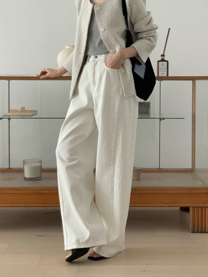 NOTHING韓國直郵女士新品熱賣推薦職業休閑26春夏時尚牛仔褲NOTHING牛仔褲