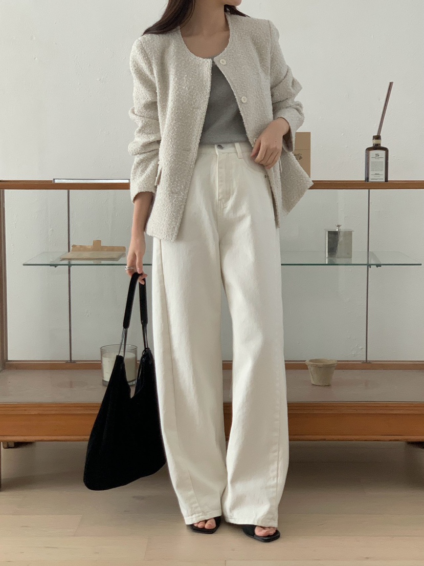 NOTHING韓國直郵女士新品熱賣推薦職業休閑26春夏時尚牛仔褲NOTHING牛仔褲