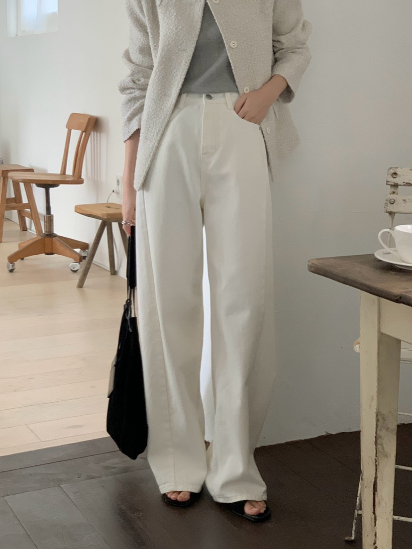 NOTHING韓國直郵女士新品熱賣推薦職業休閑26春夏時尚牛仔褲NOTHING牛仔褲