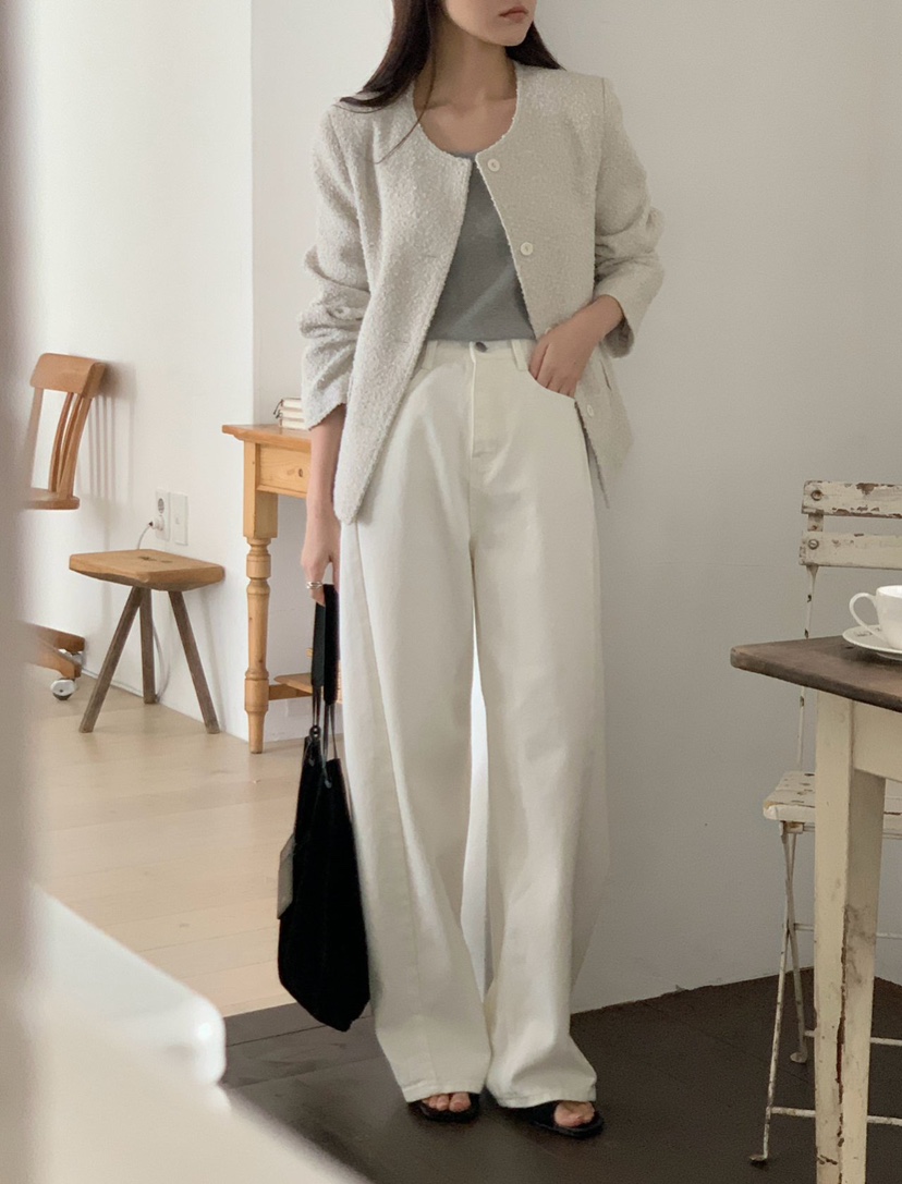 NOTHING韓國直郵女士新品熱賣推薦職業休閑26春夏時尚牛仔褲NOTHING牛仔褲