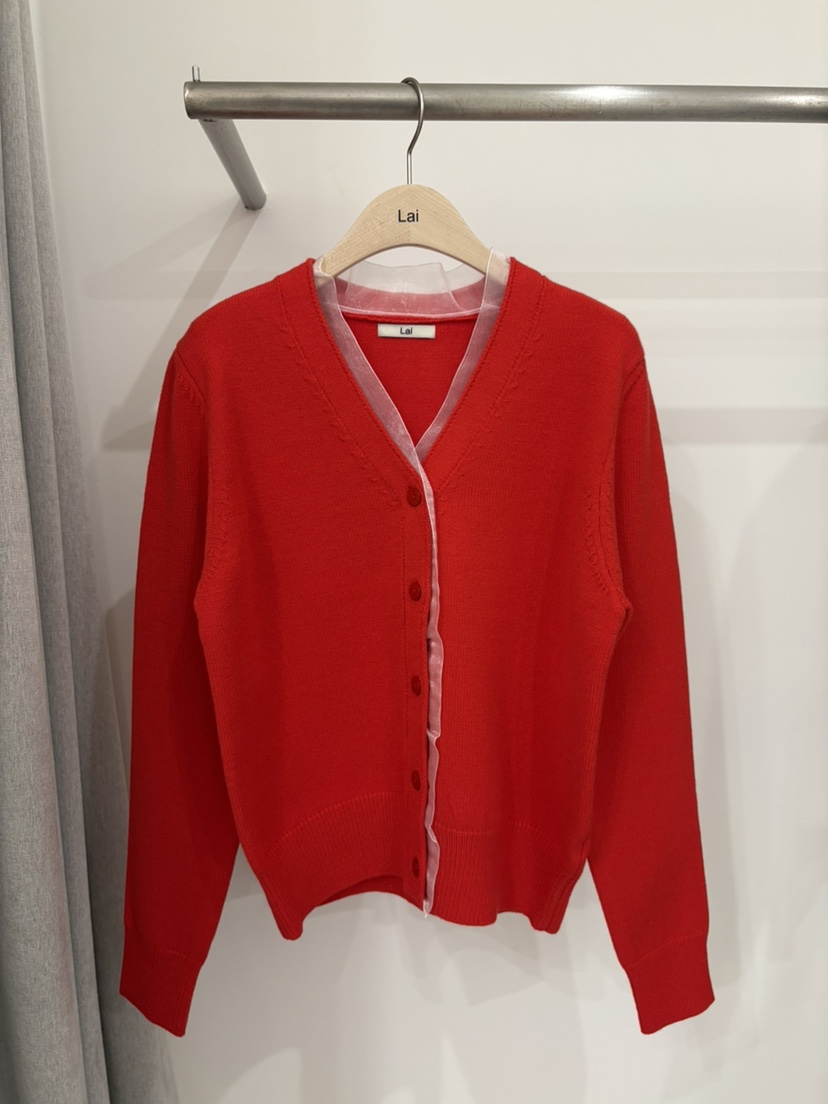 LAI韓國直郵女裝新品推薦時尚熱賣26春夏人氣針織衫雪紡開衫Lai針織衫圖色3