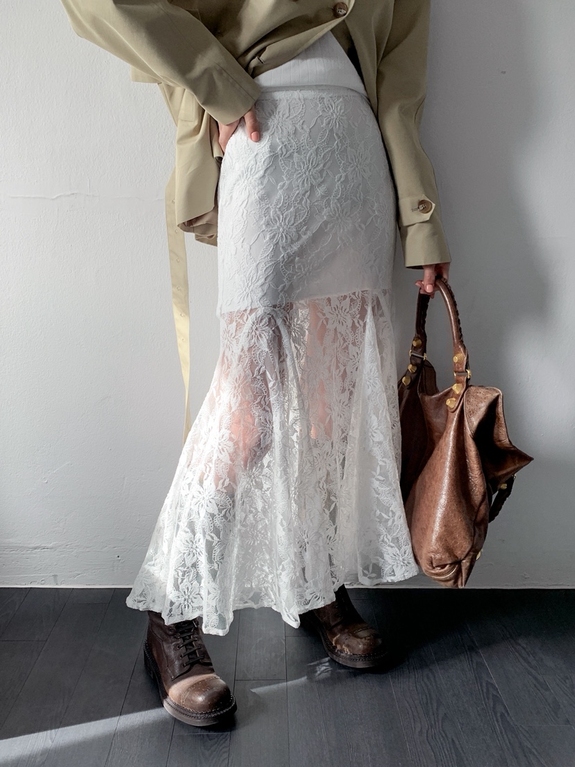 VERANDA韓國直郵女士新品時尚休閑熱賣推薦人氣26春夏長裙蕾絲VERANDA長裙