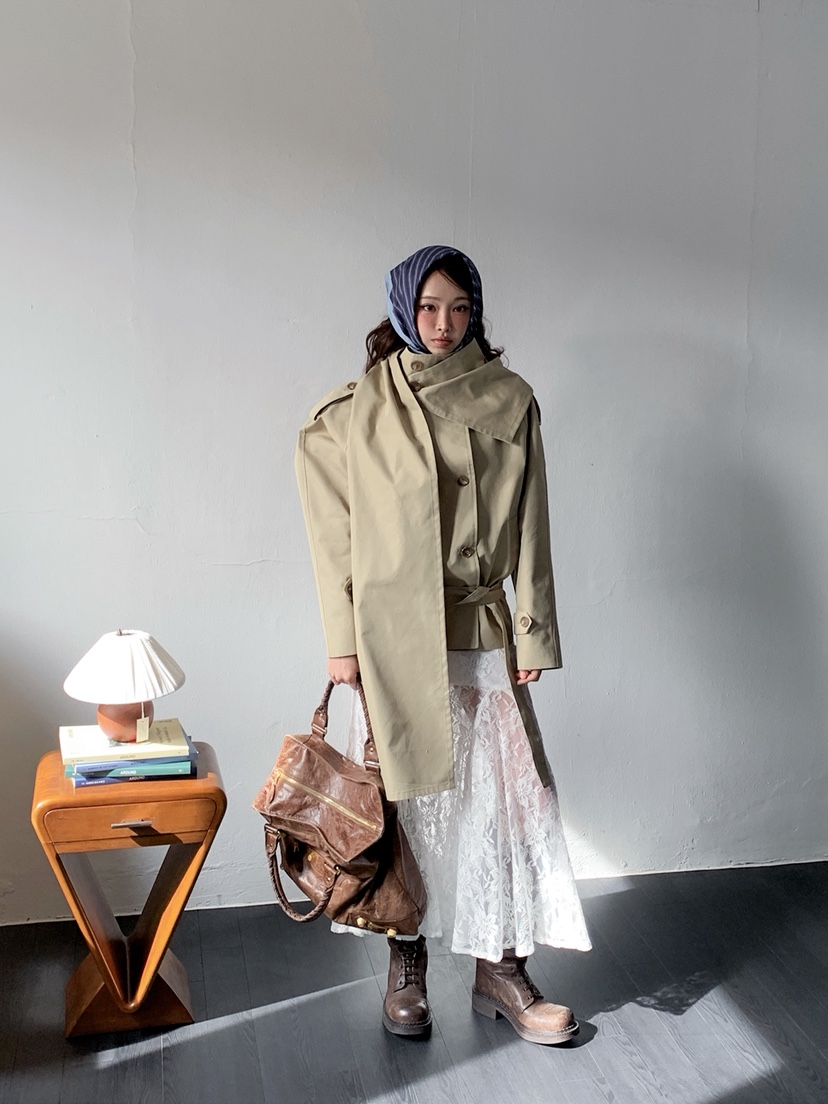 VERANDA韓國直郵女士新品時尚休閑熱賣推薦人氣26春夏長裙蕾絲VERANDA長裙