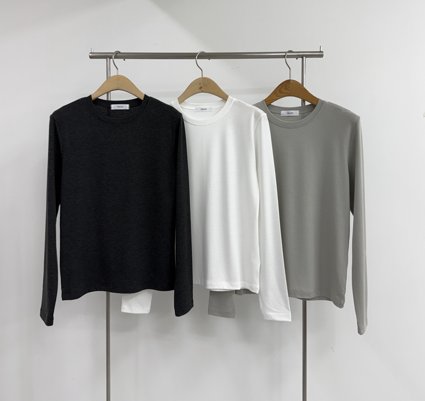 YIKHO STYLE韓國東大門直郵女士新品人氣熱賣26春夏長袖T恤YIKHO STYLE長袖T恤