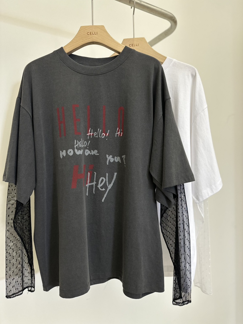 CELLI韓國代購女士新款時尚推薦職業熱賣人氣長袖T恤網眼CELLI長袖T恤