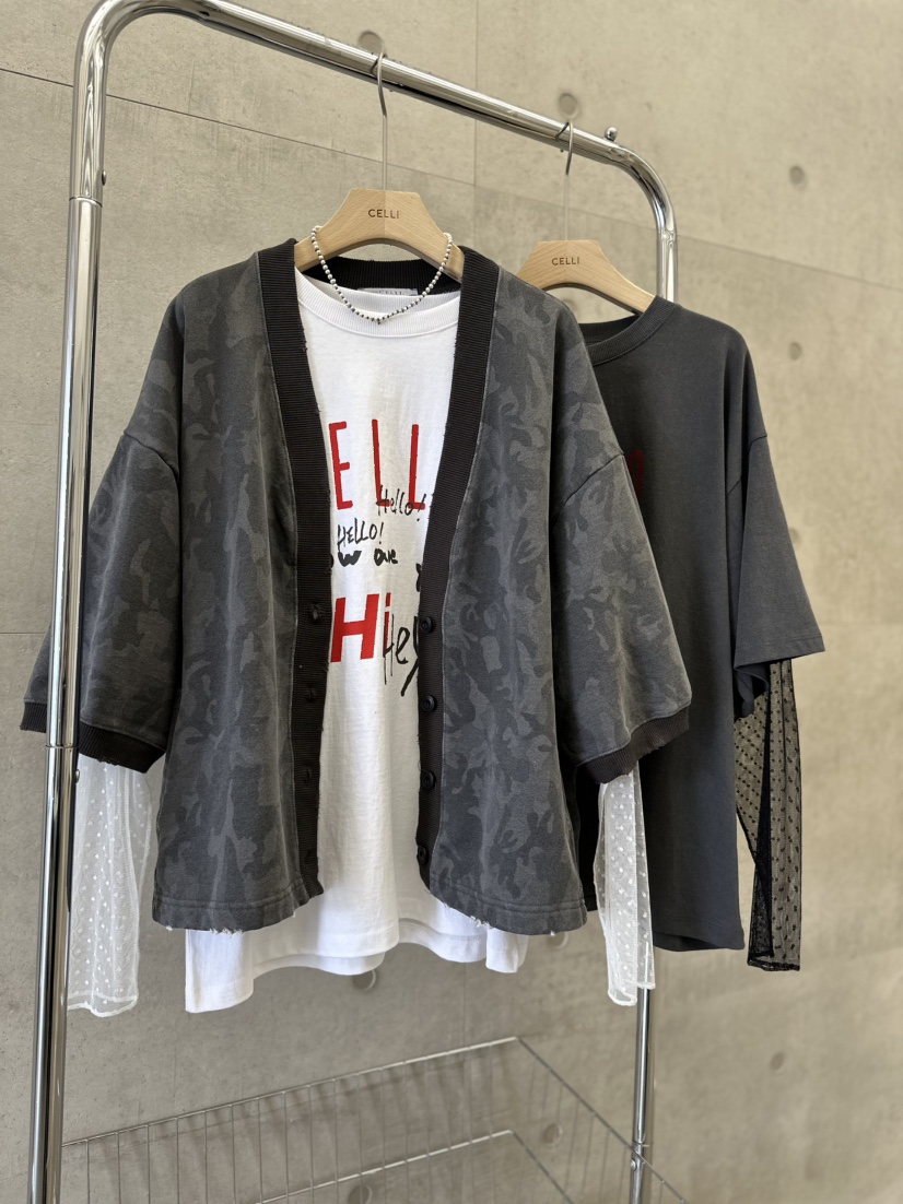 CELLI韓國代購女士新款時尚推薦職業熱賣人氣長袖T恤網眼CELLI長袖T恤