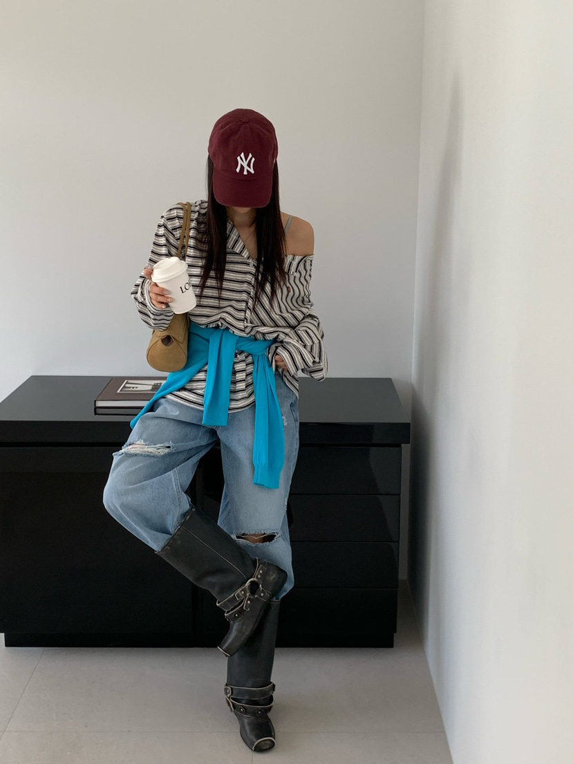 REVE CITE-L韓國東大門代購女裝新款推薦熱賣26春夏長袖T恤REVE CITE-L長袖T恤