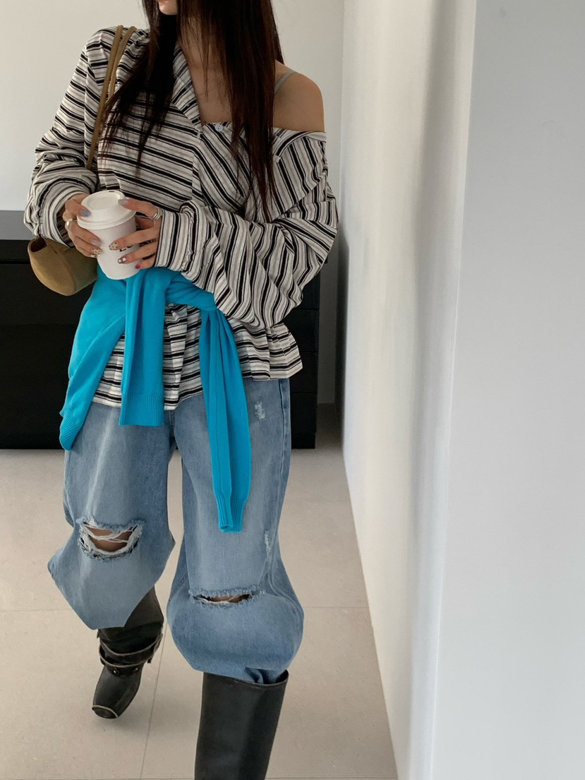 REVE CITE-L韓國東大門代購女裝新款推薦熱賣26春夏長袖T恤REVE CITE-L長袖T恤