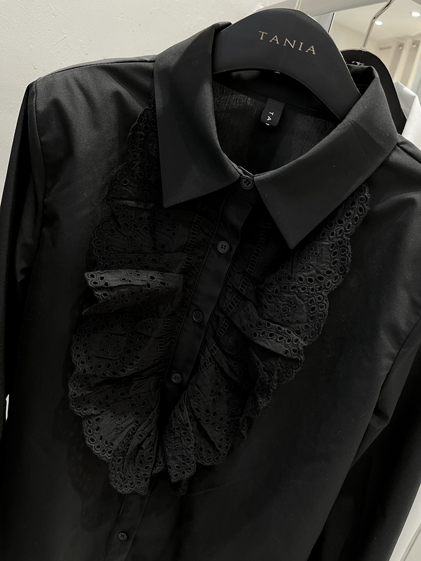 TANIA韓國東大門代購女裝新品人氣職業推薦襯衫蕾絲衫荷葉邊TANIA襯衫/蕾絲衫