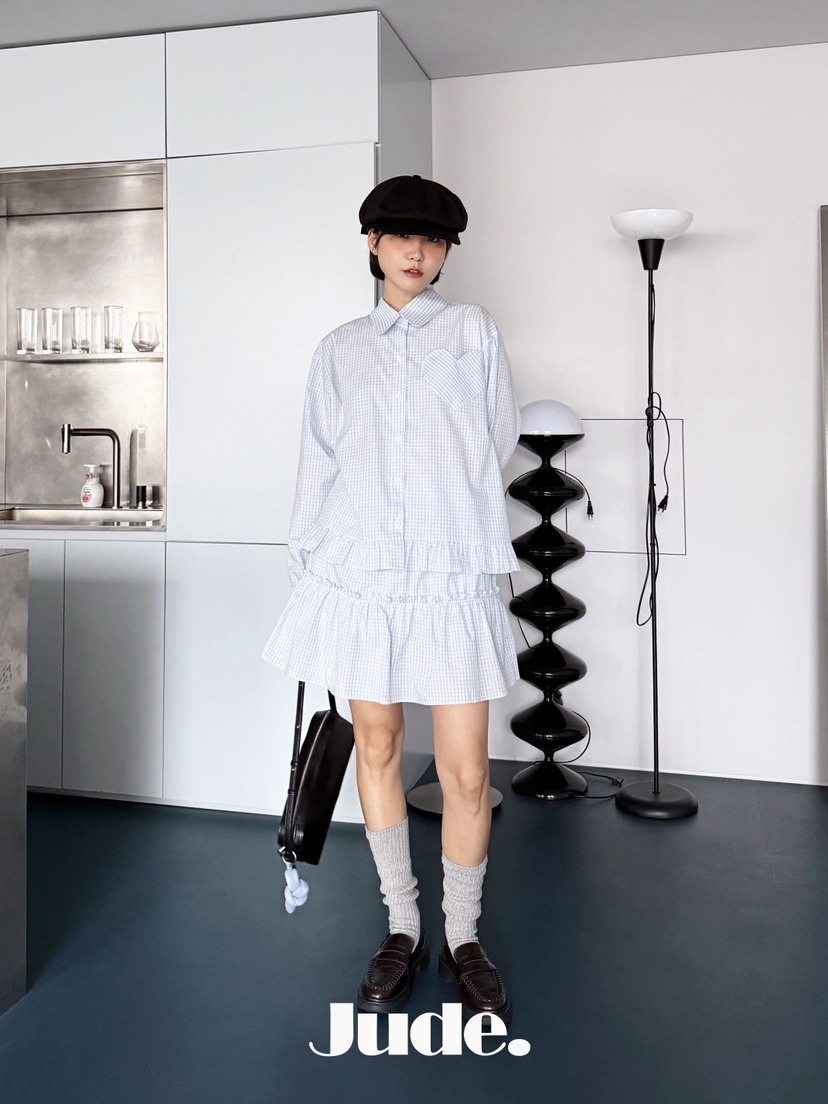 HEYJUDE韓國東大門代購女士新款職業26春夏休閑襯衫蕾絲衫HEYJUDE襯衫/蕾絲衫