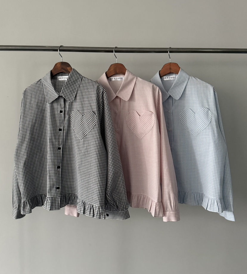 HEYJUDE韓國東大門代購女士新款職業26春夏休閑襯衫蕾絲衫HEYJUDE襯衫/蕾絲衫