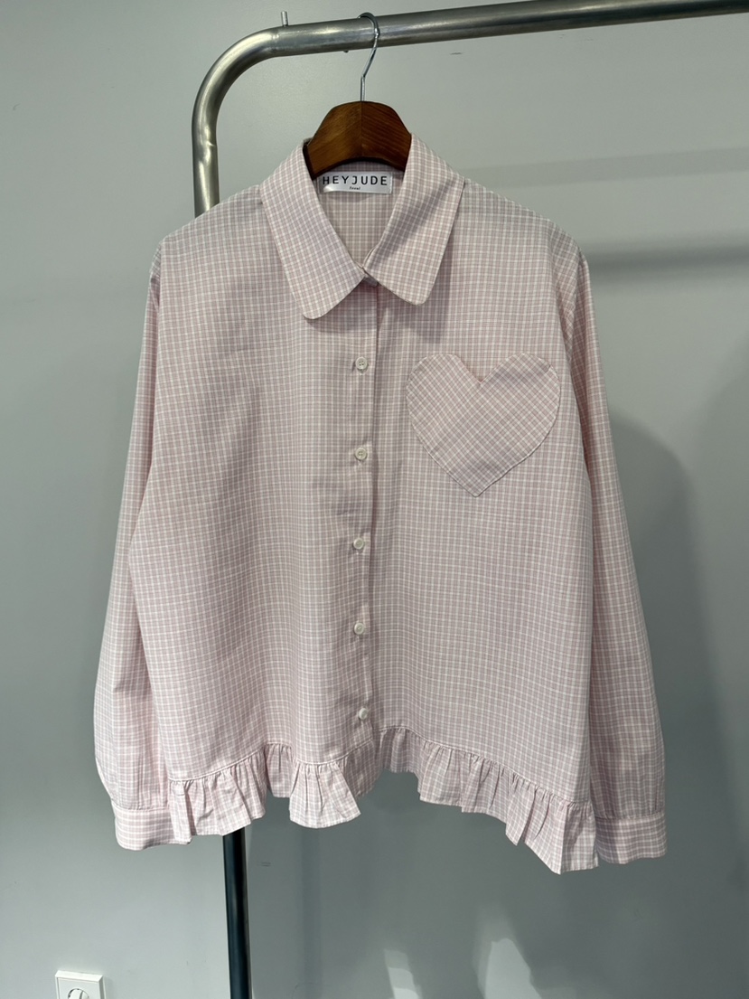 HEYJUDE韓國東大門代購女士新款職業26春夏休閑襯衫蕾絲衫HEYJUDE襯衫/蕾絲衫圖色2