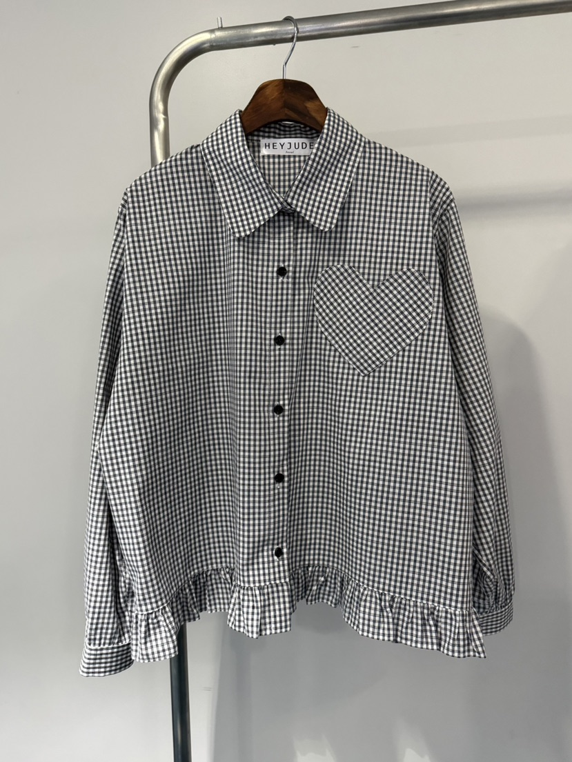 HEYJUDE韓國東大門代購女士新款職業26春夏休閑襯衫蕾絲衫HEYJUDE襯衫/蕾絲衫圖色3