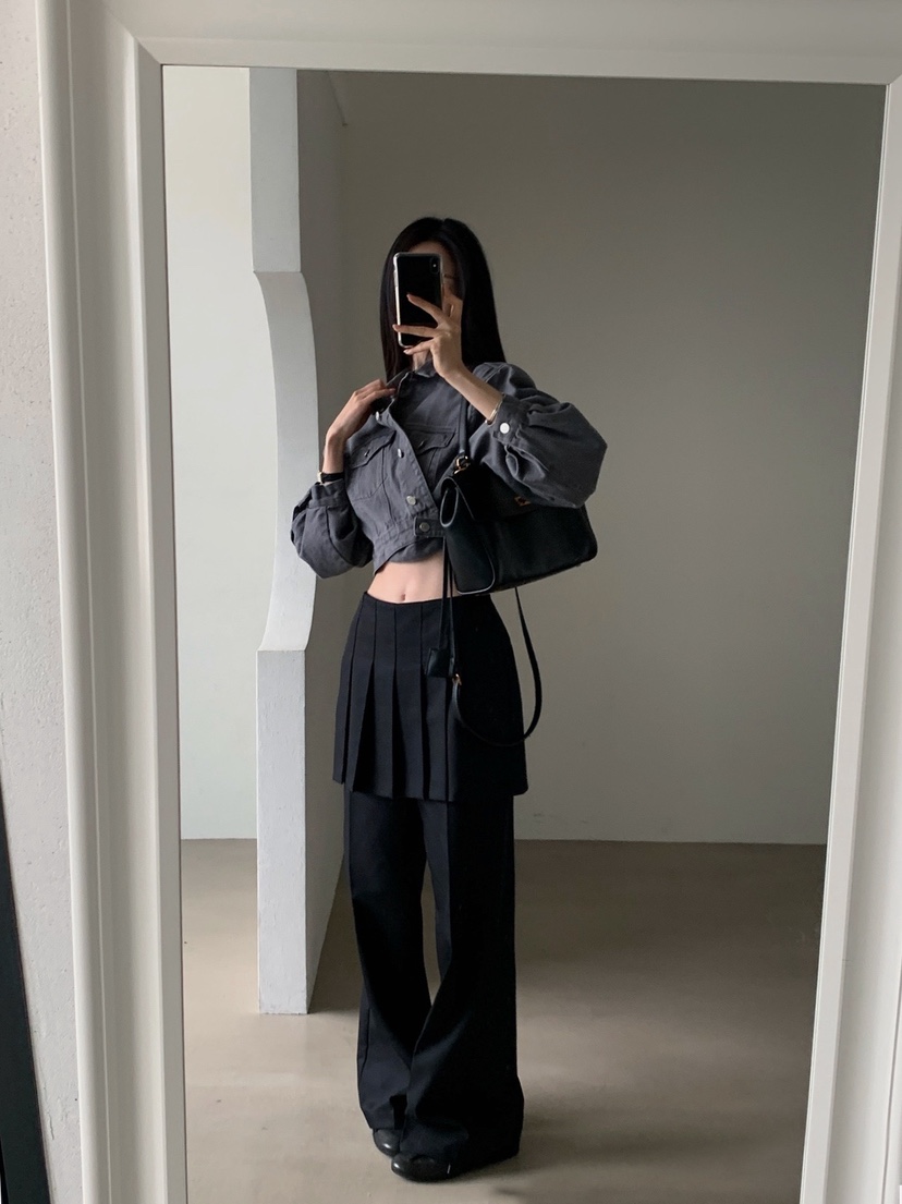 VERANDA韓國東大門代購女士新款休閑熱賣時尚裙褲百褶褶裙VERANDA裙褲