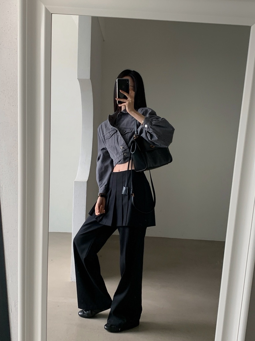 VERANDA韓國東大門代購女士新款休閑熱賣時尚裙褲百褶褶裙VERANDA裙褲