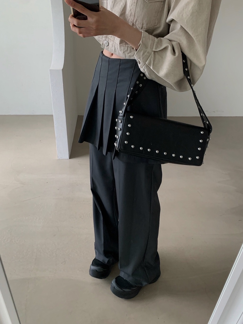 VERANDA韓國東大門代購女士新款休閑熱賣時尚裙褲百褶褶裙VERANDA裙褲