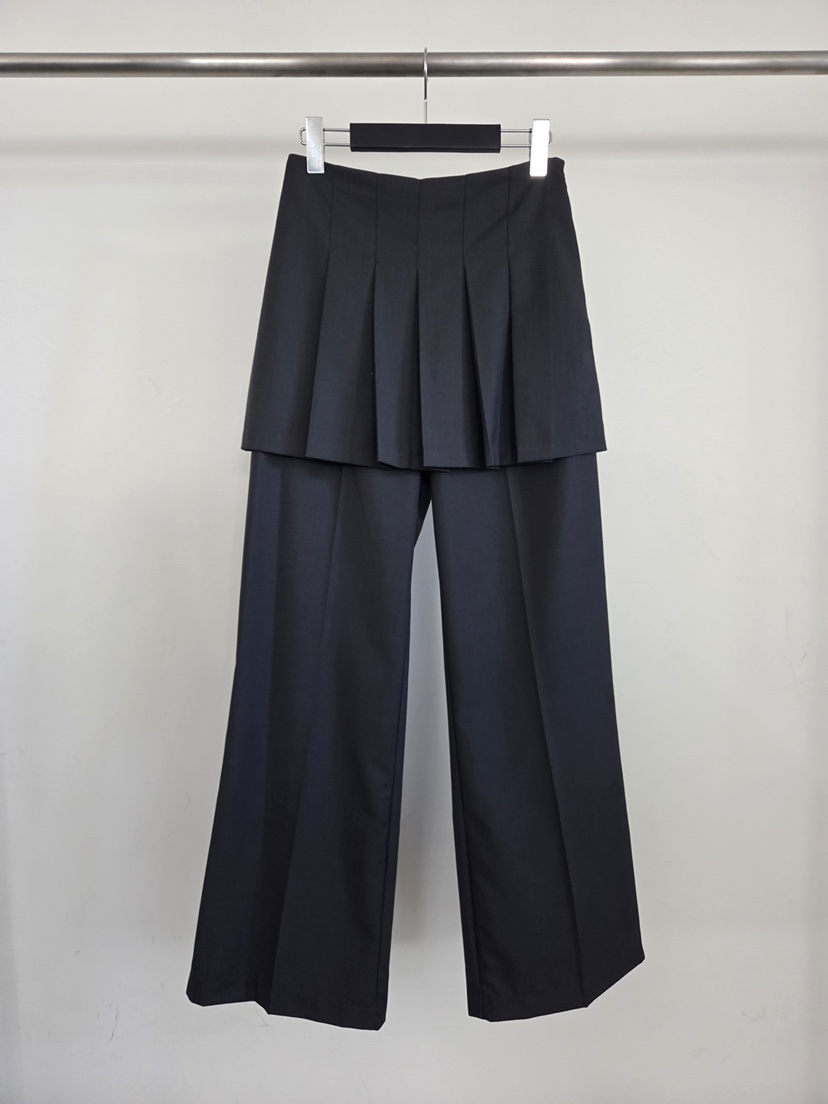 VERANDA韓國東大門代購女士新款休閑熱賣時尚裙褲百褶褶裙VERANDA裙褲圖色1