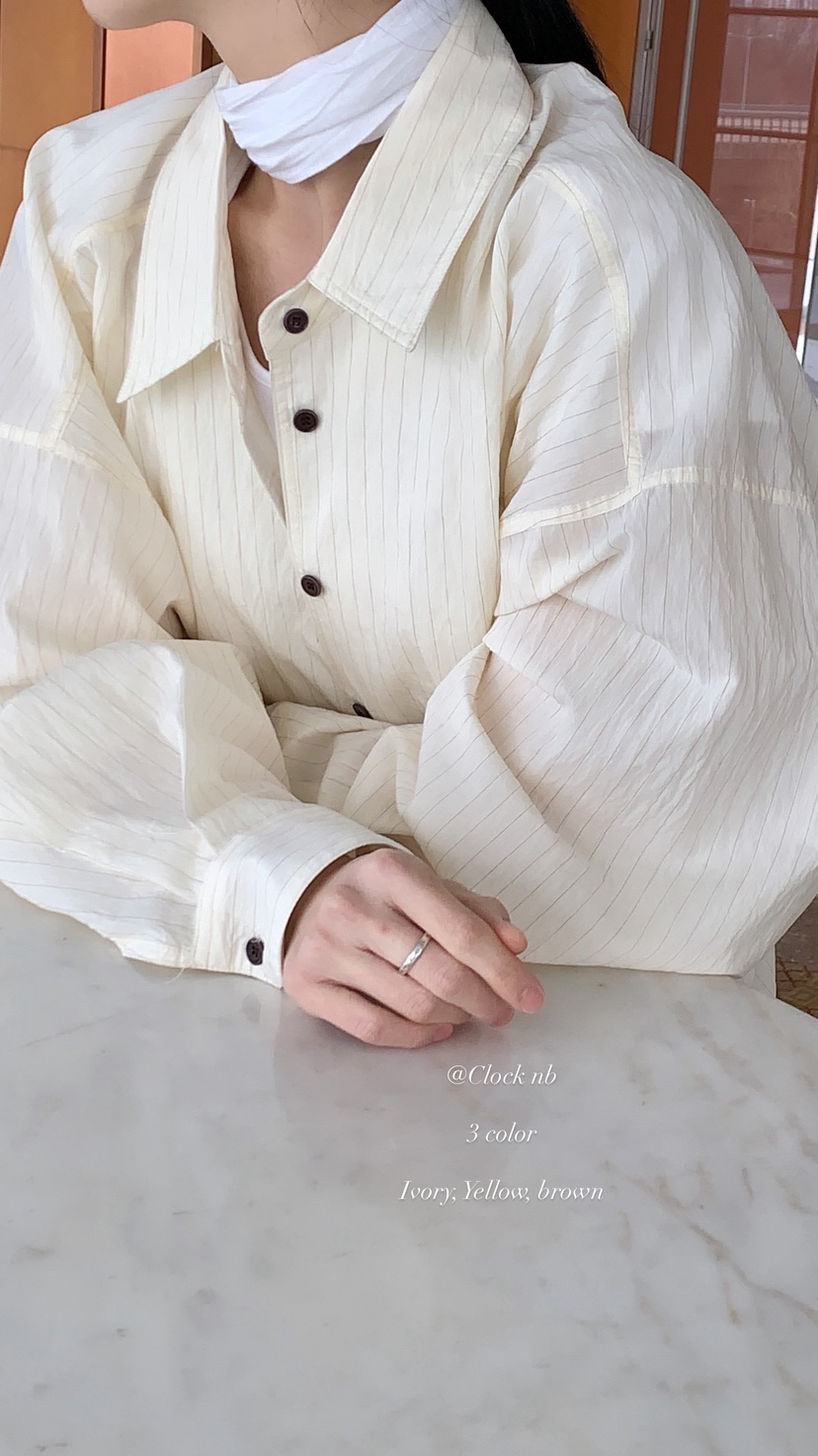 OVER RICH韓國直郵女士新品推薦26春夏休閑人氣襯衫蕾絲衫OVER RICH襯衫/蕾絲衫