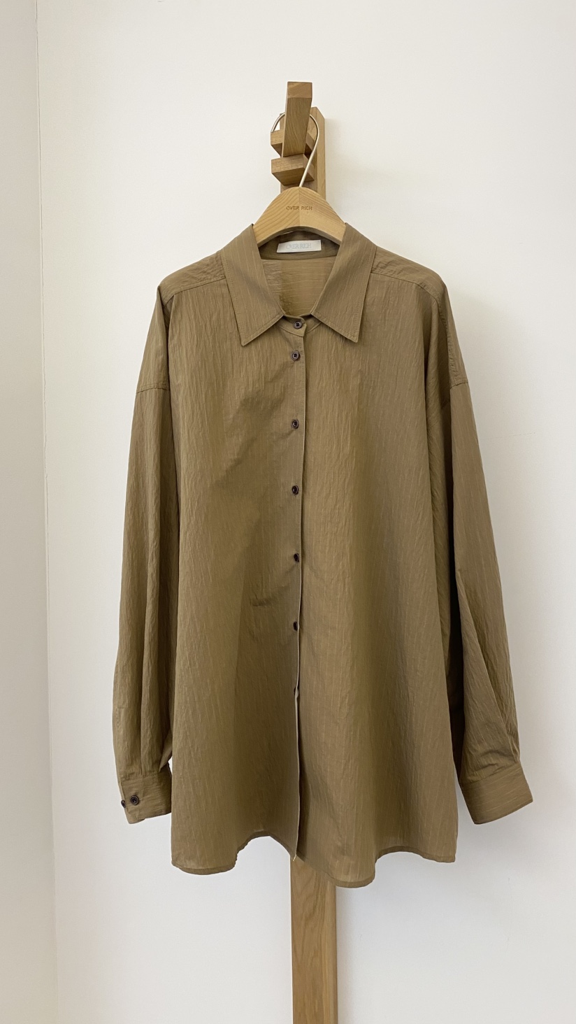 OVER RICH韓國直郵女士新品推薦26春夏休閑人氣襯衫蕾絲衫OVER RICH襯衫/蕾絲衫圖色3