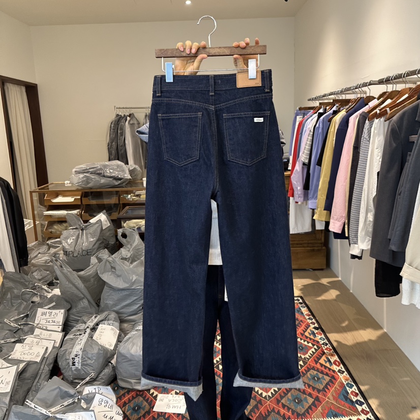 AGO韓國代購女裝新款熱賣26春夏職業休閑時尚人氣推薦牛仔褲AGO牛仔褲