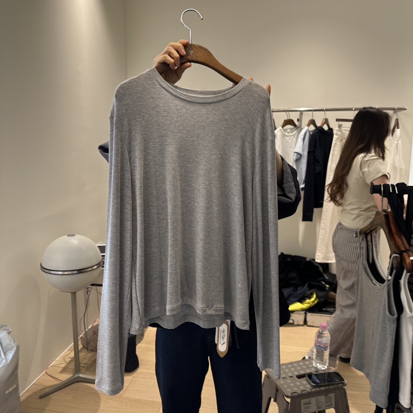 AGO韓國東大門代購女裝新款休閑推薦時尚26春夏職業長袖T恤AGO長袖T恤圖色4