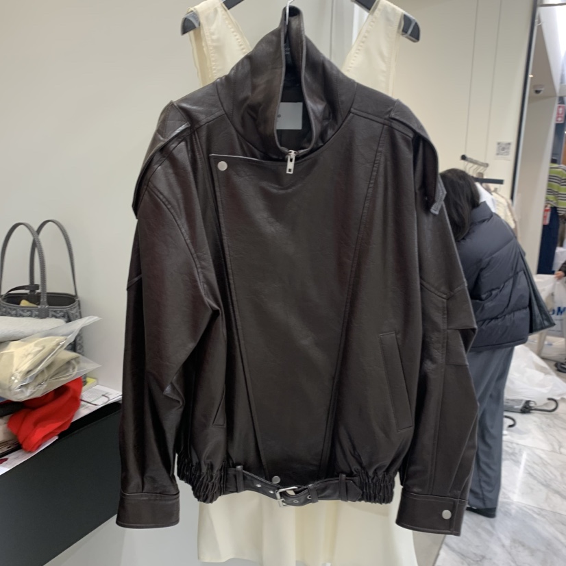 THE SECOND GROW韓國東大門代購女裝新品熱賣26春夏皮衣THE SECOND GROW皮衣圖色1