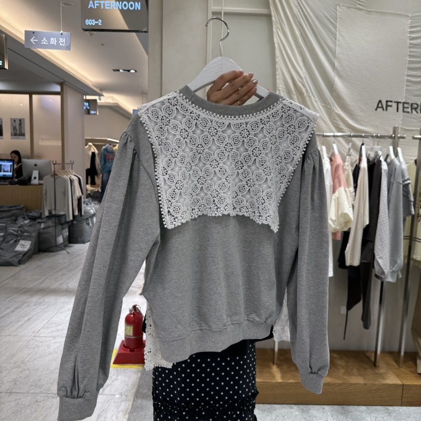 AFTERNOON韓國代購女裝新款26春夏職業時尚熱賣休閑衛衣圍巾AFTERNOON衛衣