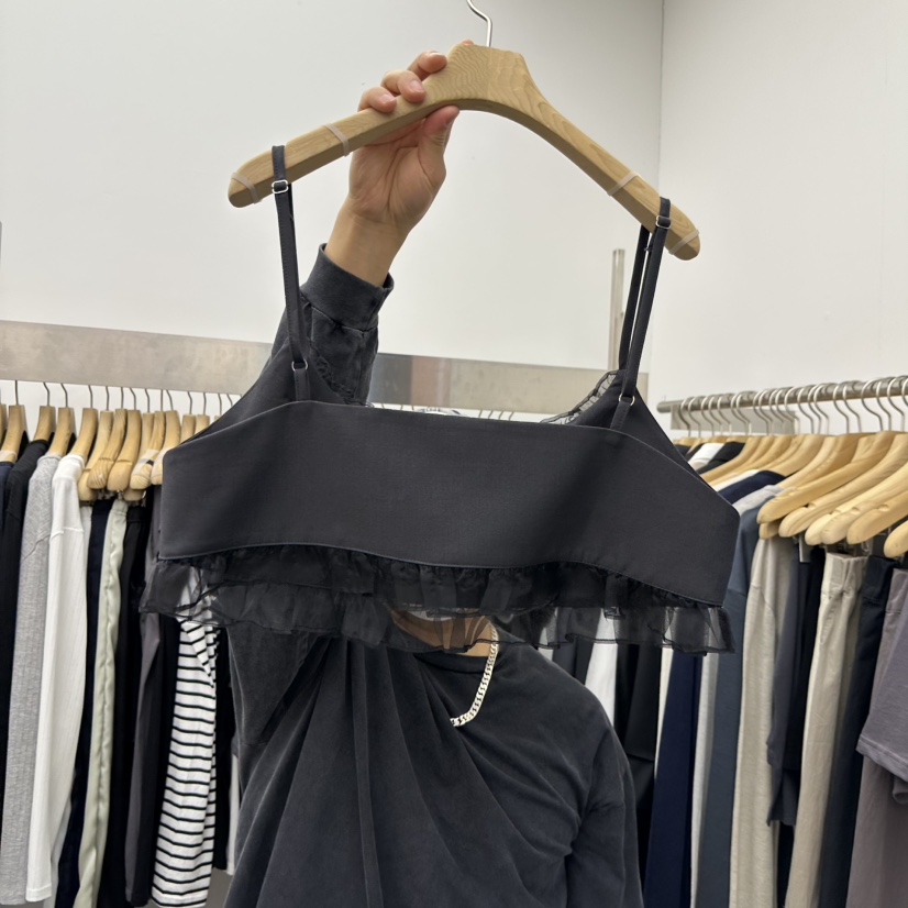 SPECIAL韓國代購女士新品時尚職業休閑熱賣26春夏吊帶背心褶皺SPECIAL吊帶/背心