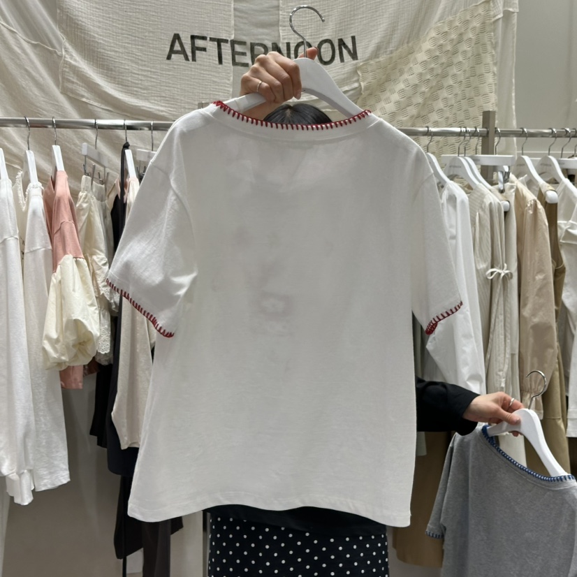 AFTERNOON韓國直郵實拍女士新品時尚人氣熱賣26春夏職業T恤AFTERNOONT恤