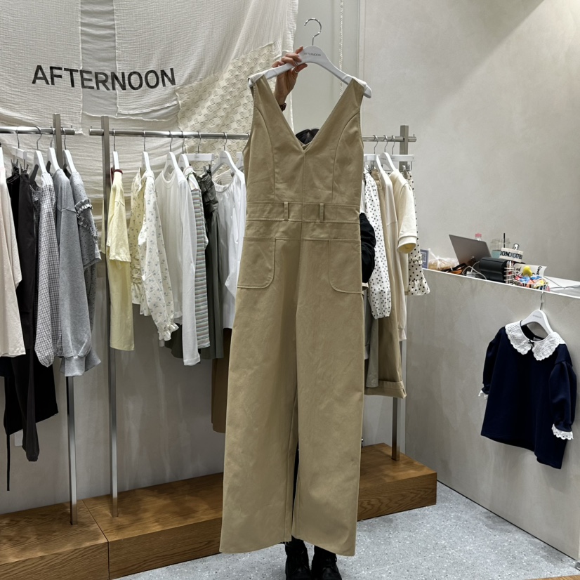 AFTERNOON韓國直郵女士新品人氣休閑熱賣職業時尚26春夏連體褲AFTERNOON連體褲圖色1