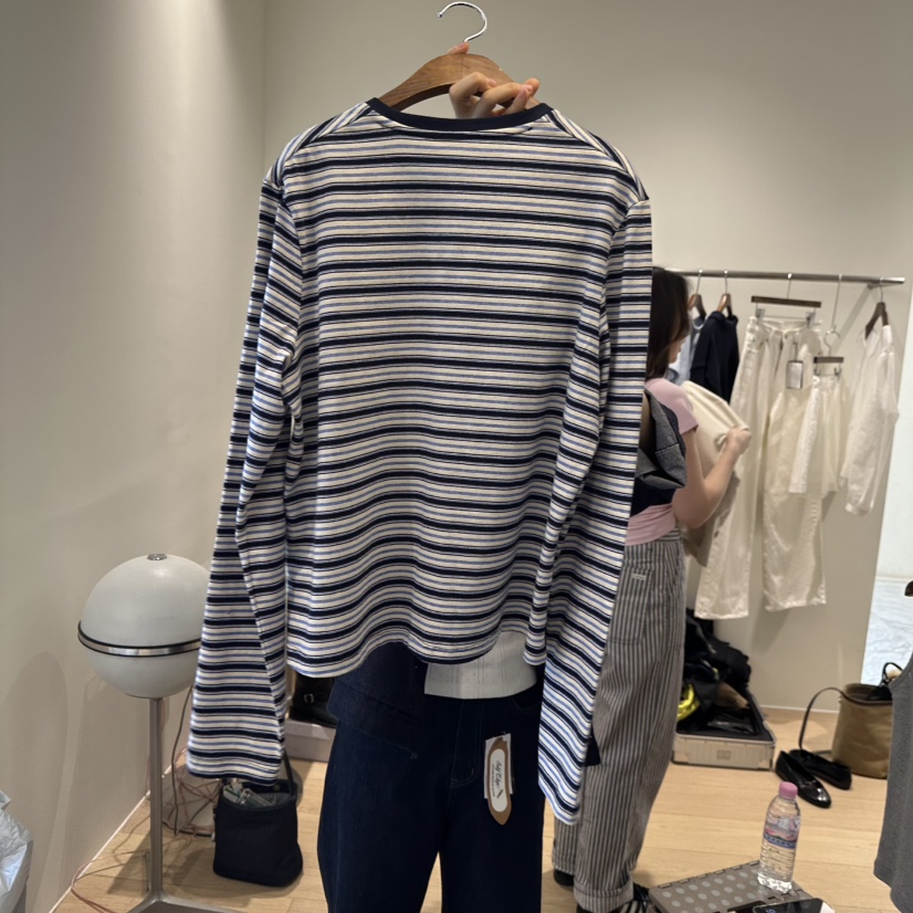 AGO韓國東大門代購女裝新品推薦職業人氣26春夏時尚長袖T恤AGO長袖T恤