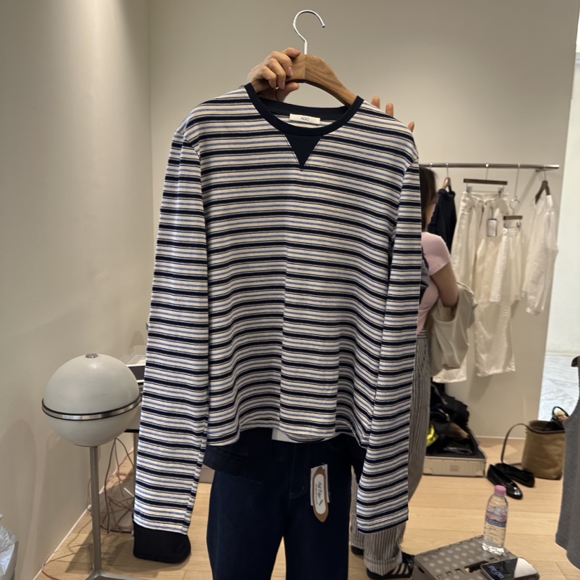 AGO韓國東大門代購女裝新品推薦職業人氣26春夏時尚長袖T恤AGO長袖T恤圖色2