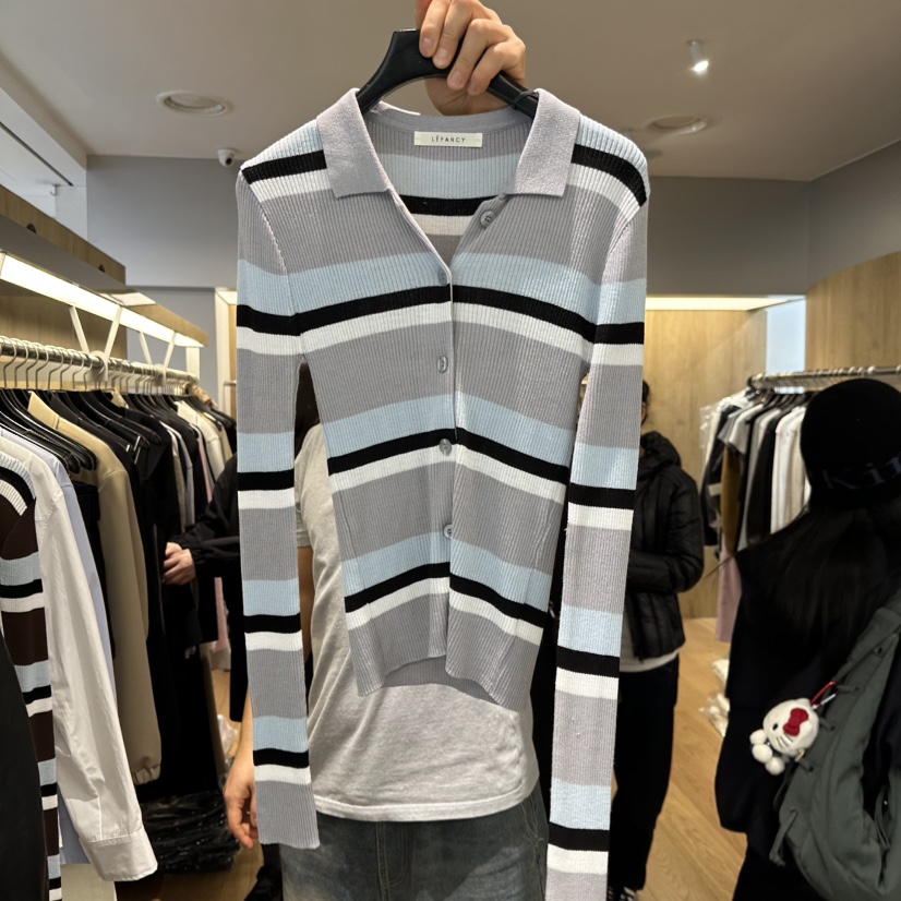 LEFANCY韓國東大門直郵女裝新品26春夏推薦休閑職業針織衫LEFANCY針織衫圖色2