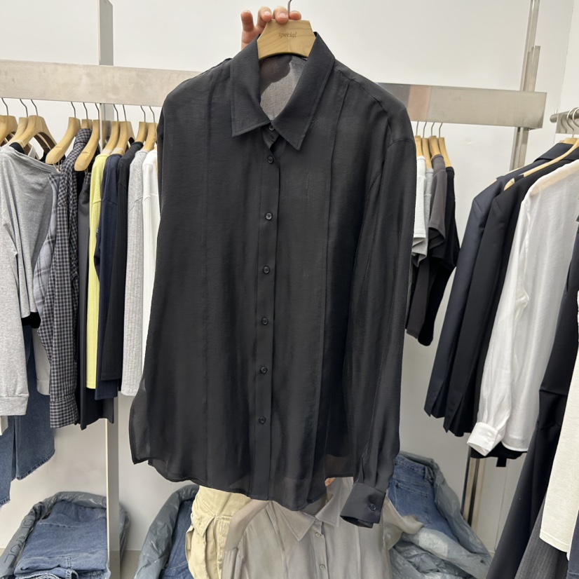 SPECIAL韓國東大門代購女士新品職業26春夏襯衫蕾絲衫絲綢SPECIAL襯衫/蕾絲衫圖色2