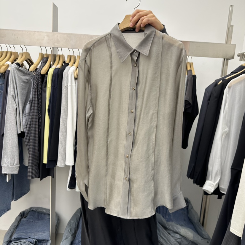 SPECIAL韓國東大門代購女士新品職業26春夏襯衫蕾絲衫絲綢SPECIAL襯衫/蕾絲衫圖色3