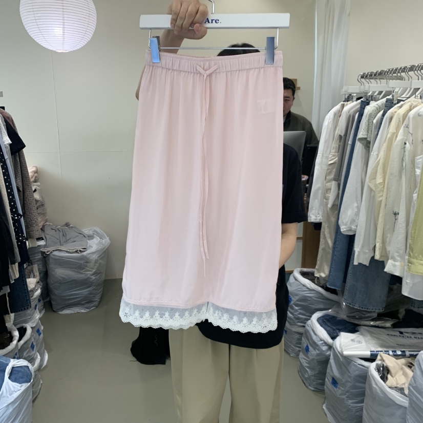 ARE韓國東大門代購女裝新款推薦熱賣休閑半身裙中短裙刺繡ARE YOU/ARE半身裙/中短裙圖色3