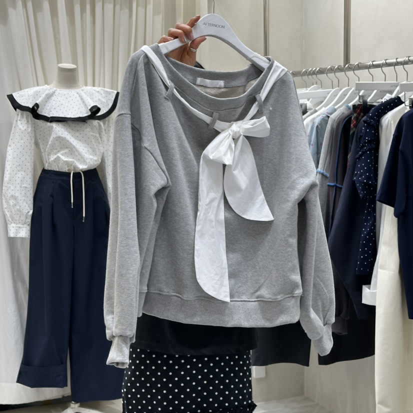 AFTERNOON韓國直郵女士新款休閑時尚職業推薦熱賣26春夏衛衣AFTERNOON衛衣圖色1